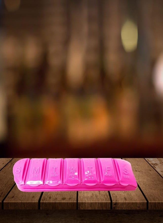 Drumstone 10 𝒀𝒆𝒂𝒓𝒔 𝑾𝒂𝒓𝒓𝒂𝒏𝒕𝒚 Weekly Pill Organizer Box - 7-Day Medicine Storage with Individual Compartments | Compact, Portable & Easy-Open Design for Daily Dose Management at Home - Image 4